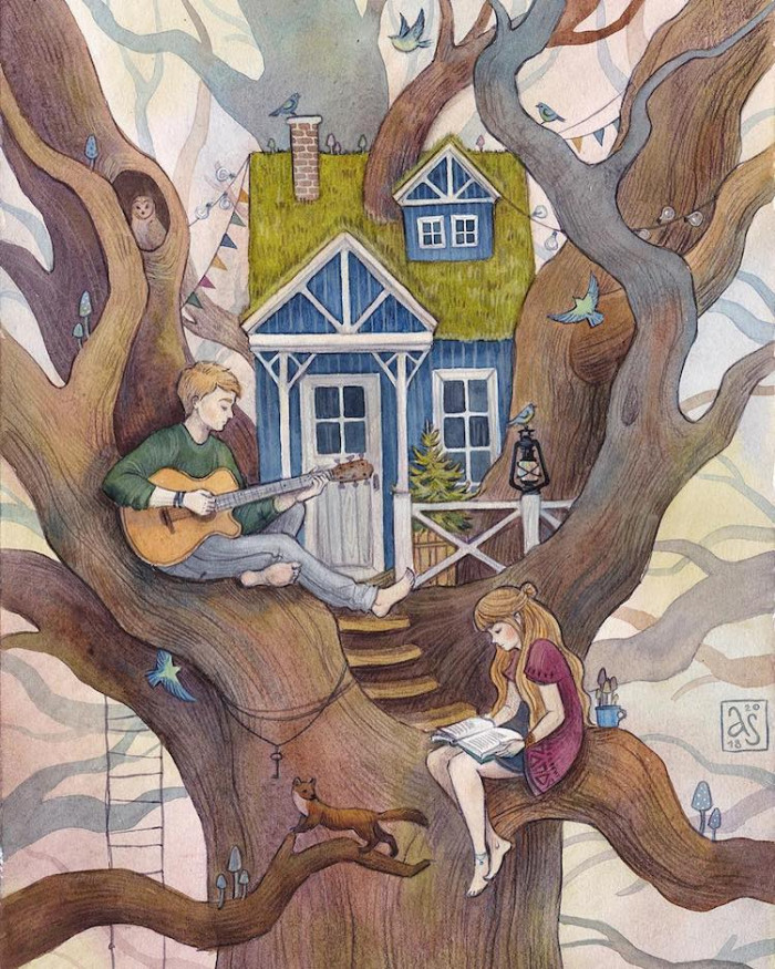 A fantasy tree house