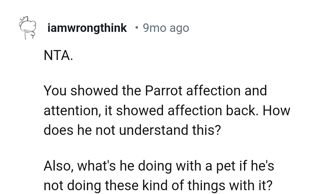 What's he doing with a pet if he can't handle it well?