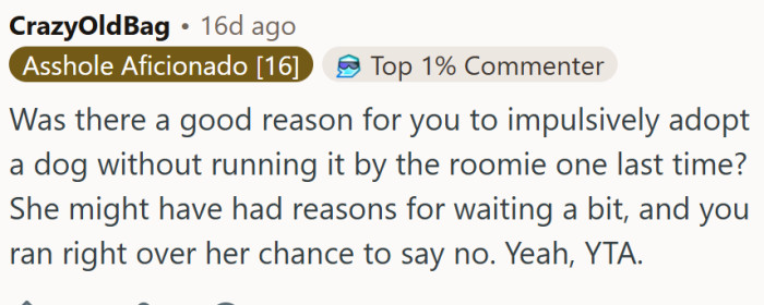 "She might have had reasons for waiting a bit"