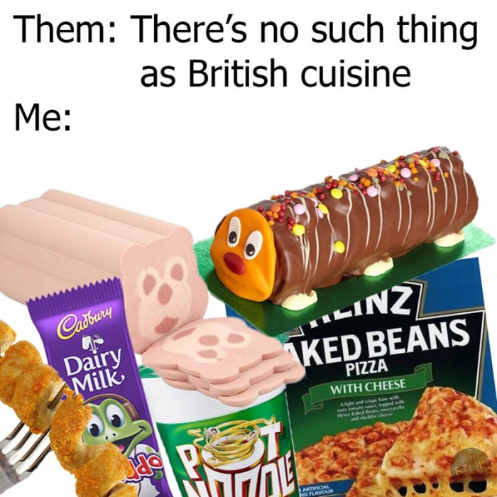 28. You want British cuisine, don't you?