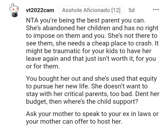 She Has Used That Equity to Pursue Her New Life