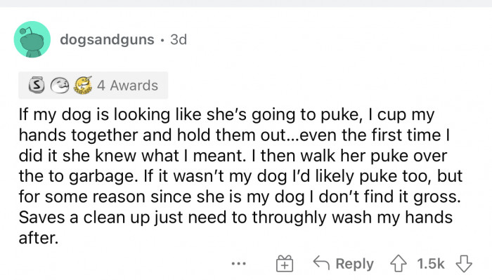 I do this for my kid; not sure about my dog, but definitely for my child.