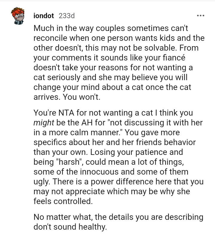 The OP Gave Specifics