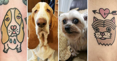 30 Awesome Pictures Showing Humans Who Got Tattoos Inspired By Their Beloved Pets