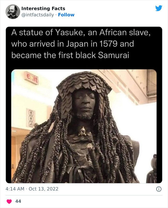 5. The first black samurai