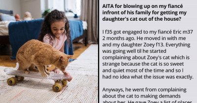 Woman Snaps In Front Of Her Fiancé's Family After The Man Threw Her Daughter's Cat Away