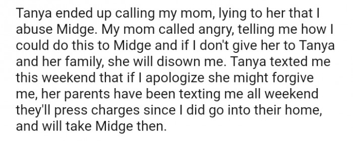 Tanya texted me this weekend