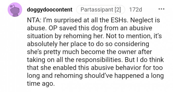 16. She's pretty much the owner of the dog