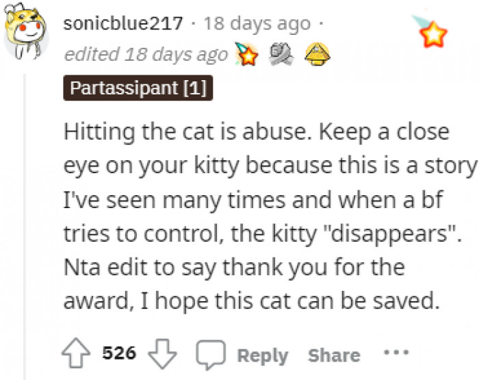 A lot of people in the comments were angry that OP hits her cat as a way to train her.
