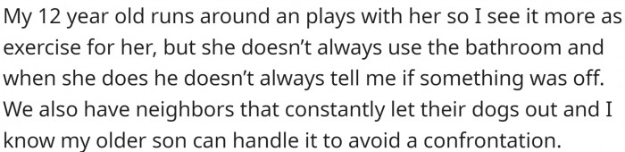 Other kids aren't doing a good job