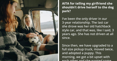 Redditor Forbidds His GF To Take Their Dog For A Ride After A Fight Because Her Driving Would Be Impaired By Emotional Stress And Edibles She Took With Her
