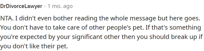 You don't have to read the whole post to reach a conclusion