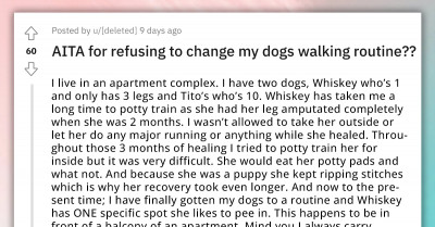 Redditor Shuts Neighbor Up and Refuses to Change Her Dogs' Walking Routine Despite Complaints