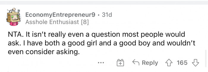 Do you think that people should ask?