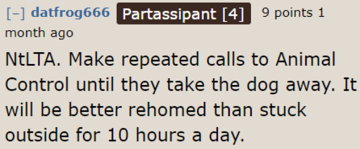 It would take a lot of patience to deal with this problem. The OP might have to call animal control on a regular basis if the issue persists.