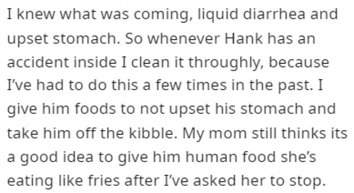 It's clear that OP is the only one who actually cares about the dog's well-being