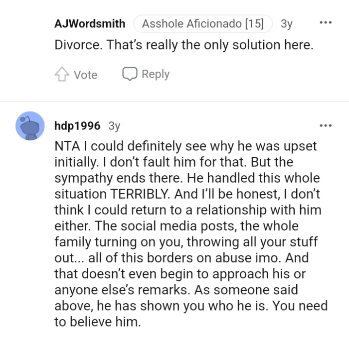 Divorce is the only solution