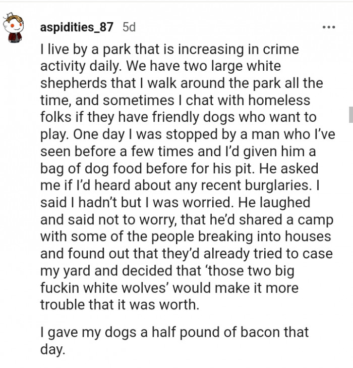 9. He laughed and said not to worry