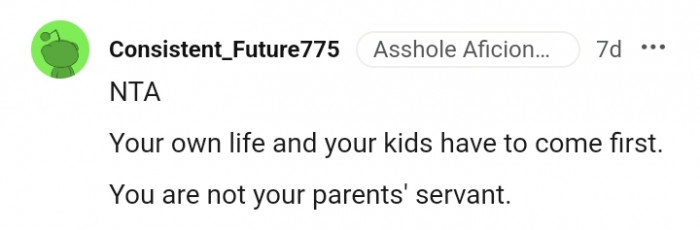 18. You are definitely not your parent's servant