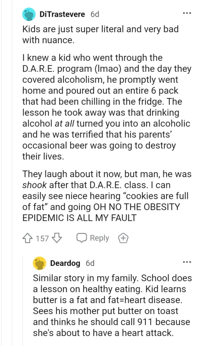 This redditor has a similar but funny story to share