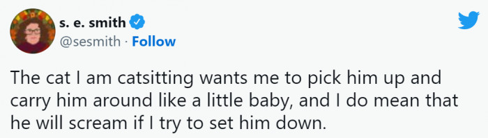 18. Cat believes that he's a real baby too.