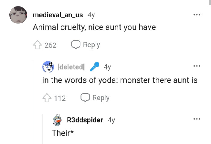 What a nice aunt the OP has there