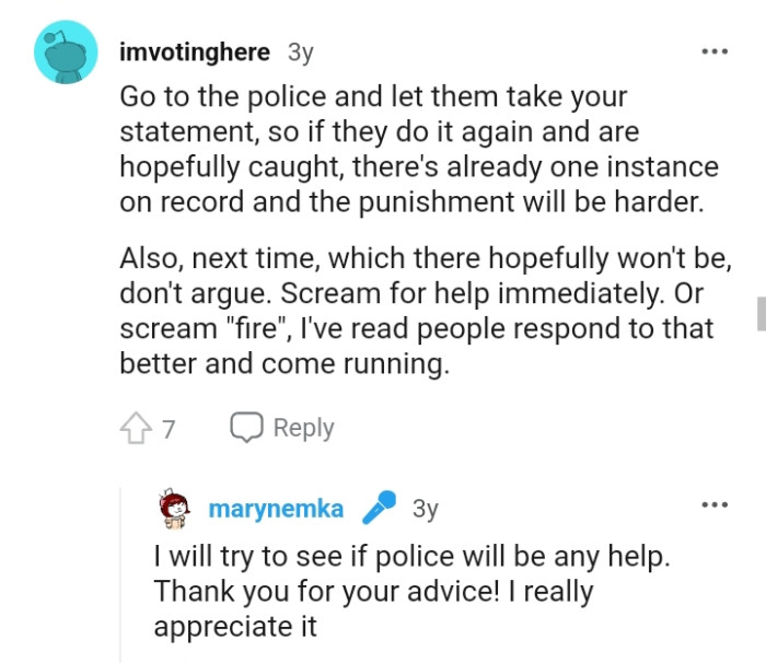 This Redditor has read people respond to that better