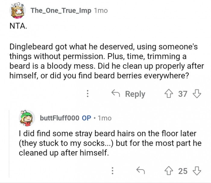 #12 He should have shaved before attending the event, right?