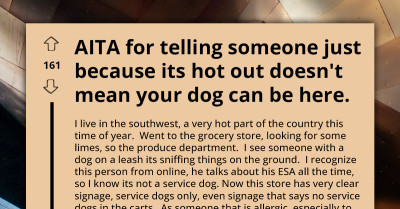 Allergic Redditor Confronts Entitled Dog Owner for Bringing Their Non-Service Pet to Store That Only Allows Service Dogs