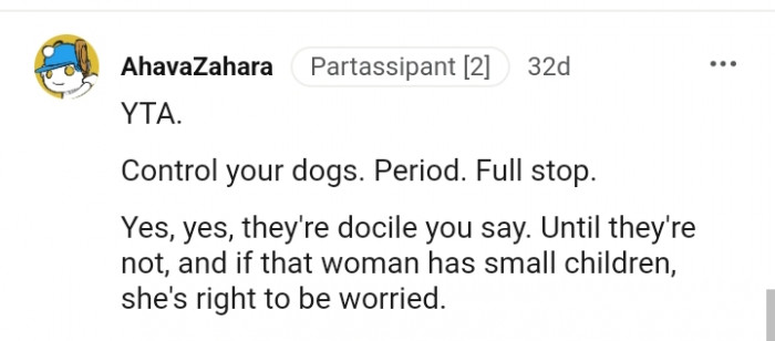 She has a right to be worried if she has little kids