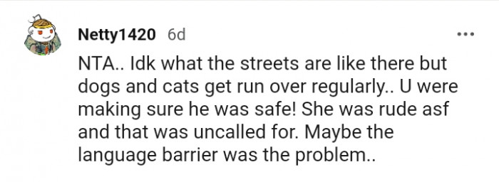 She Was Rude, and It Was Uncalled For