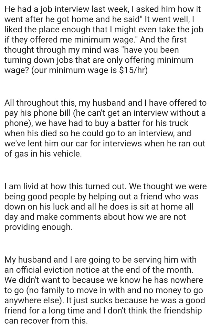 OP and her husband have offered to pay his phone bill