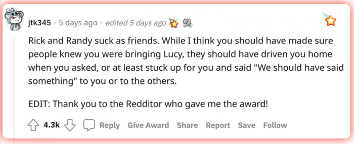 Sure, this girl could have done more, but there's no way you could blame her for all this.