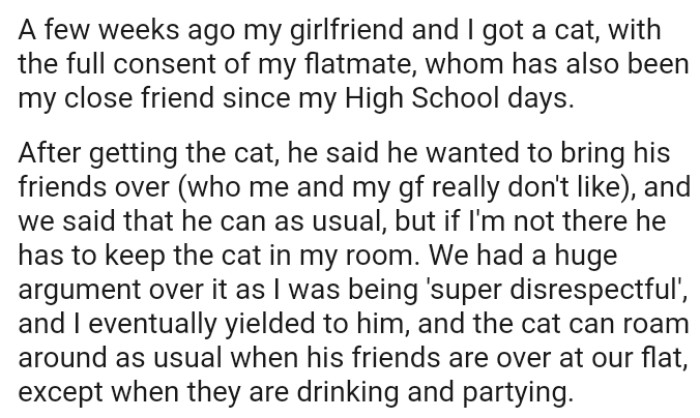 They Had a Huge Argument Over It as the OP Was Being 'Super Disrespectful'