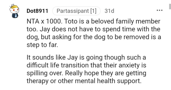 Jay is going through such a difficult life transition