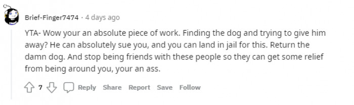 "You're an absolute piece of work."