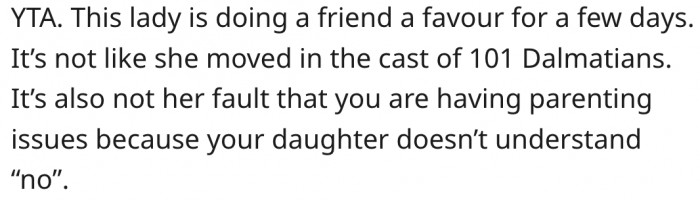 1. The man should focus on his parenting issues and let the lady be.