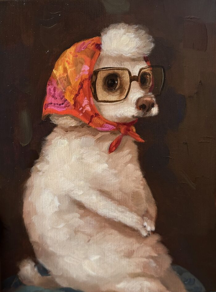 Pizza lovers pet portrait, “Cookie Interuptus” moment with a found friend vibe.