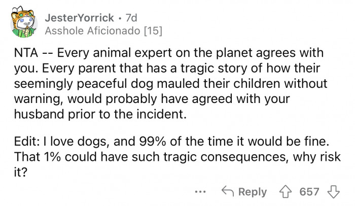 Even if it's a 1% chance, it's still worth taking precautions.