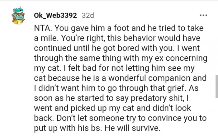 10. Don't let someone try to convince you to put up with this