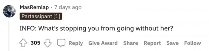 An information this Redditor wants to know