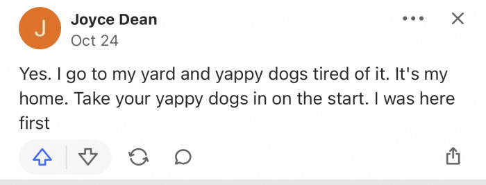 The neighbors were there first and have to be respected.