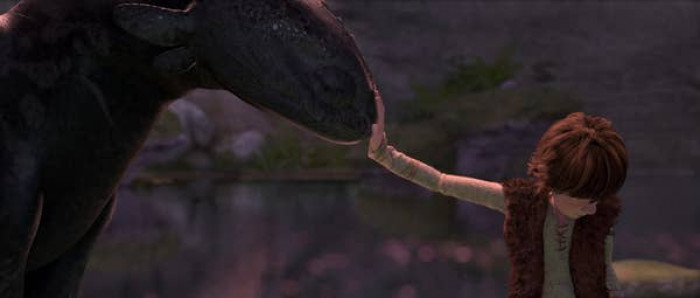 24. In How to Train Your Dragon: The Hidden World, when Hiccup and Toothless first meet: