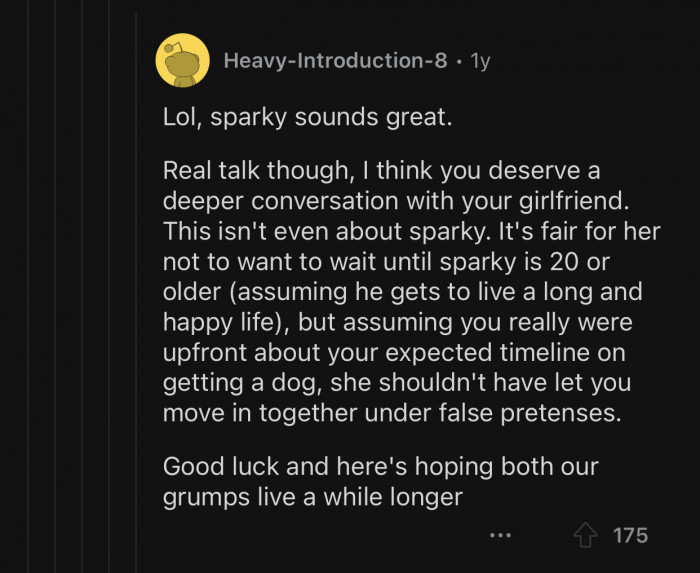 OP needs to have a deeper conversation with his girlfriend.
