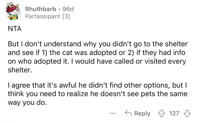 People have different perceptions of how pets deserve to be treated.