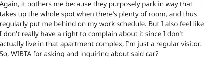 So, OP asks if they should complain about the car.