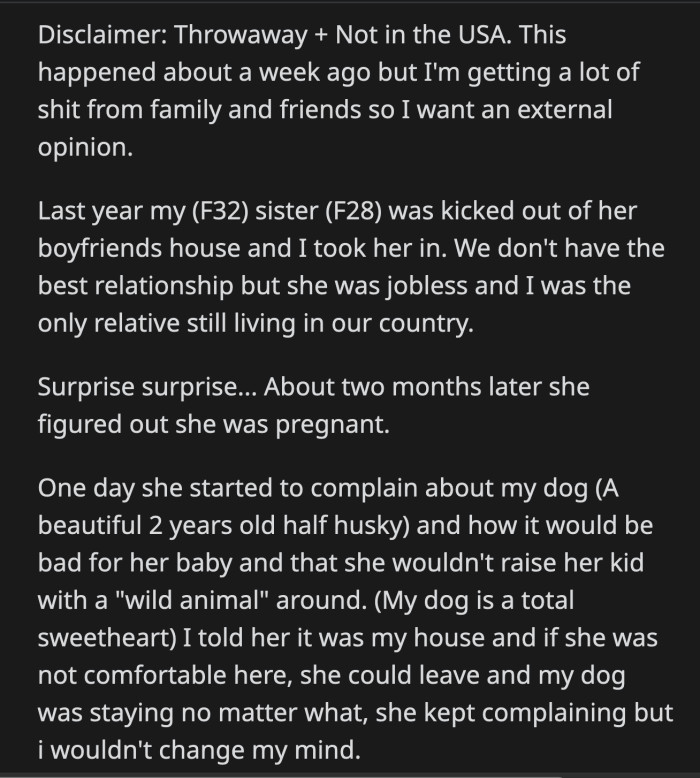 OP told her story, paid the vendor $500, and took her dog home