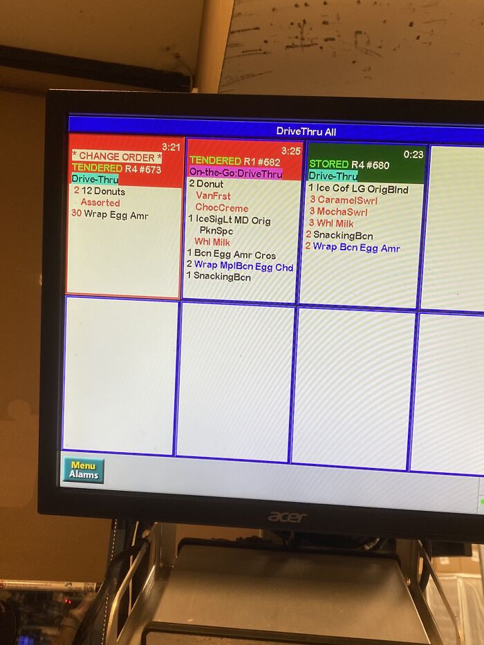 17. A supervisor advised the customer that there was no need to pre-order such a large quantity of donuts and successfully persuaded her to reconsider her initial request for 8 dozen donuts.