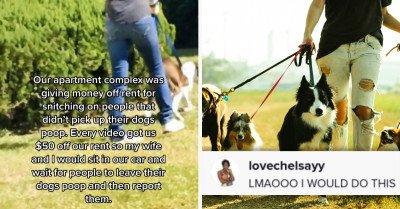 Couple Pays $50 Lower Rent For Snitching On Neighbors Who Don't Clean Up After Their Dogs