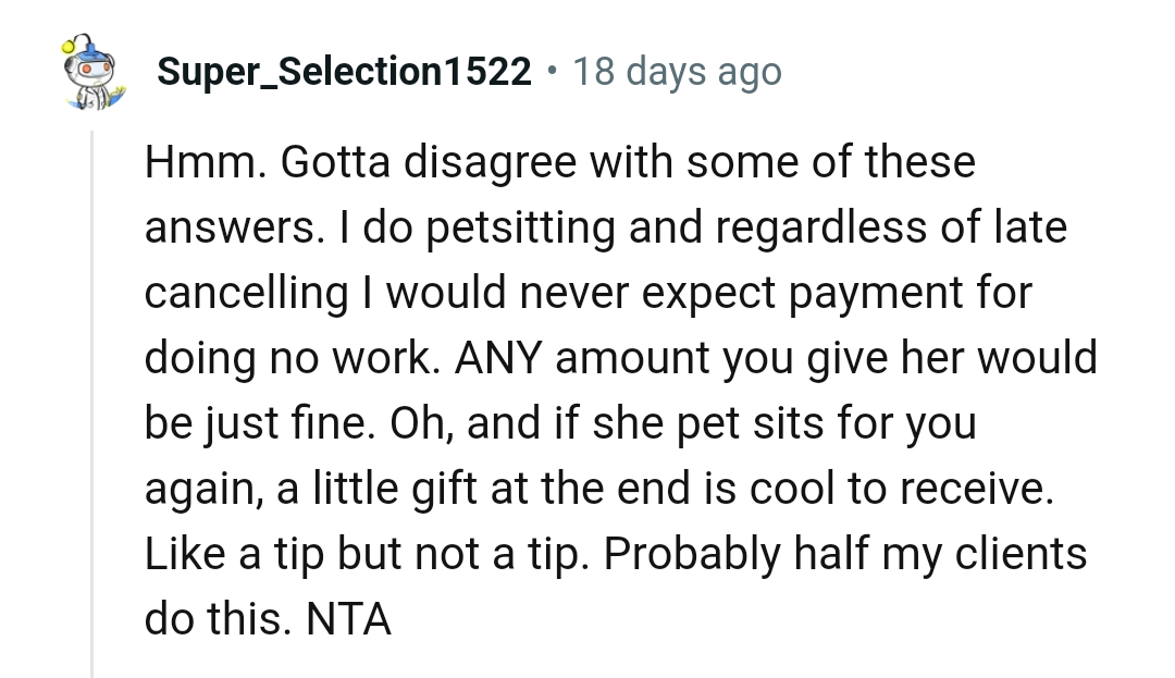 And the comments from other Redditors roll in